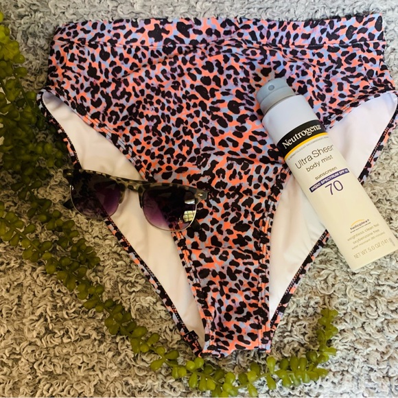 Jessica Simpson | Leopard High Waisted Bikini Bottoms | Size: Small |NWOT| 👙♥️ - Picture 5 of 8